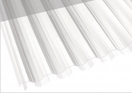 Suntuf профилированный монолитный лист, 1260х6000x0,8 мм, прозрачный