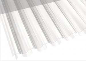 Suntuf профилированный монолитный лист, 1260х6000x0,8 мм, прозрачный