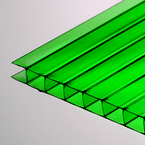 Сотовый поликарбонат Полигаль Стандарт, 2100х12000x10 мм, зеленый